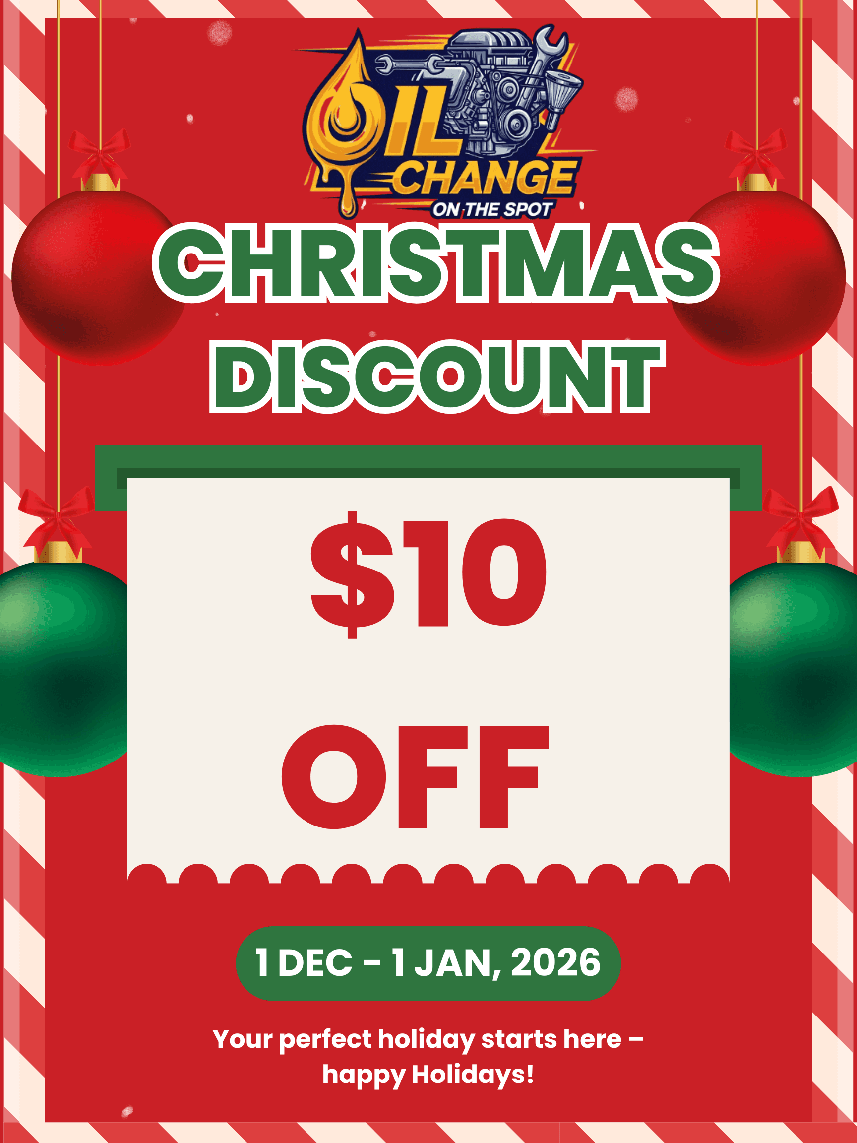 $10 off Christmas promo